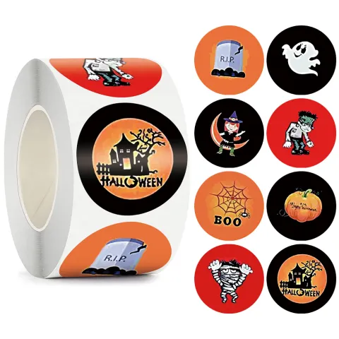 500 Rolls Happy Halloween Children's Toy Animals Thanks Decoration
