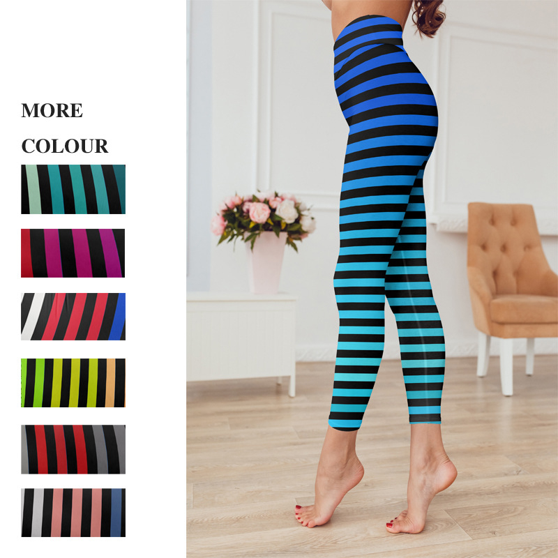 Title 4, Leggings da yoga da donna a righe con colori a ...