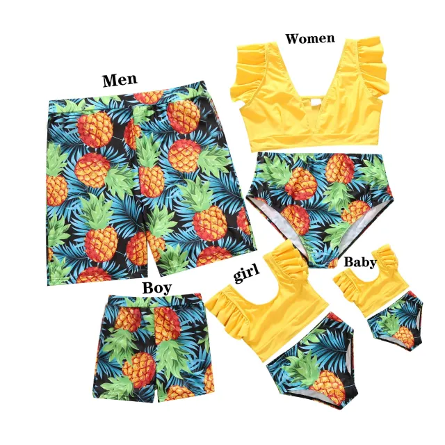 The New Vest Swimsuit Is Beautiful And Thin Parent Child Family Swimsuit Photo Color Women L - Shop at LoveMi