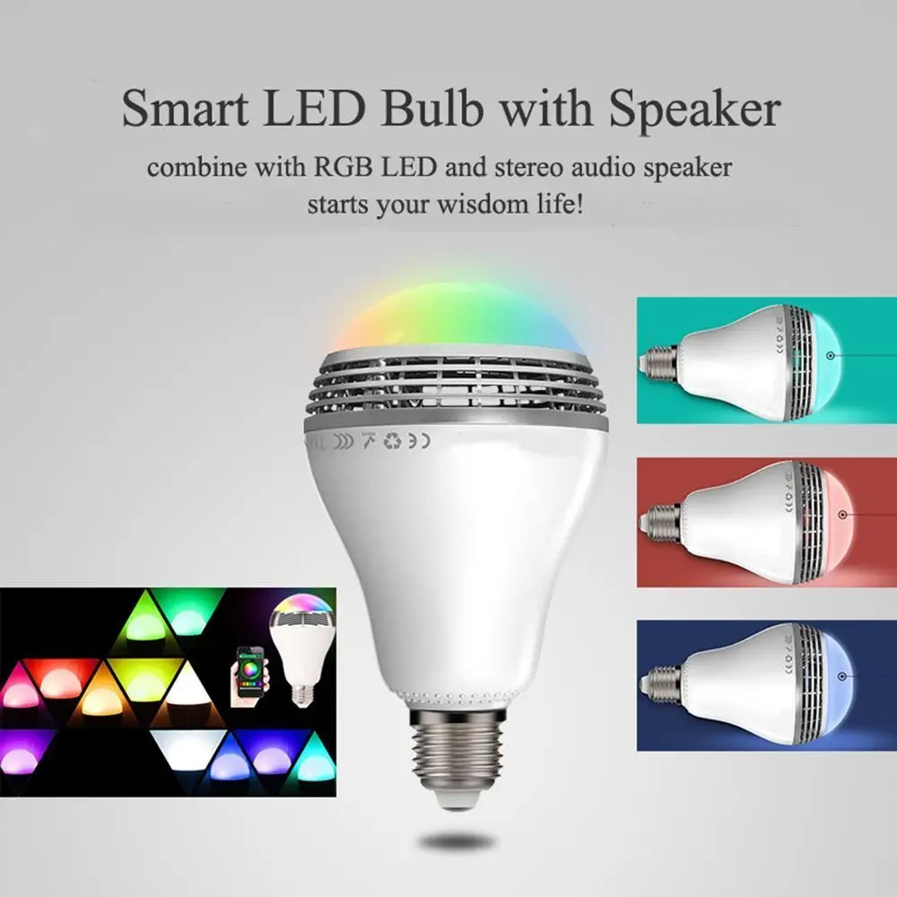 Creative Home LED Smart Bluetooth Speaker E27