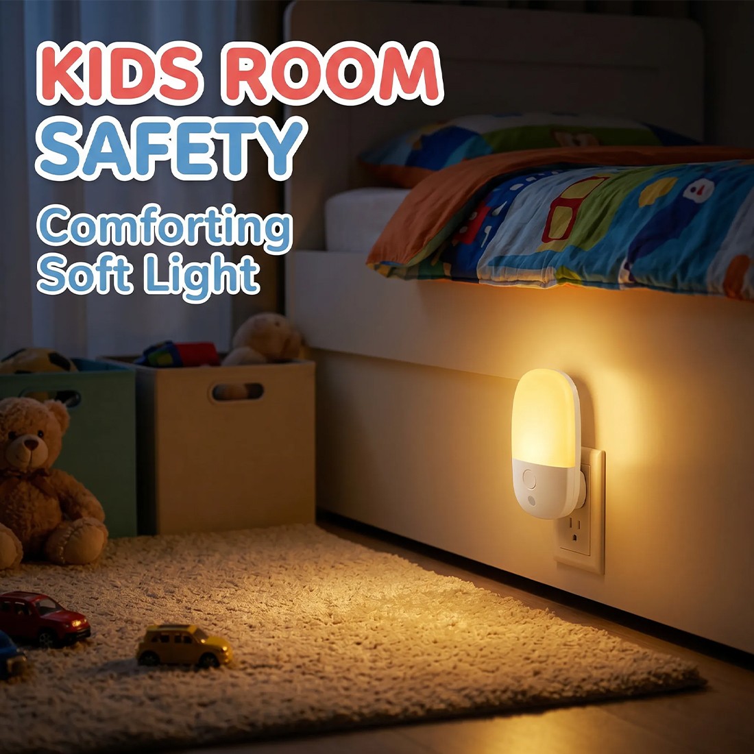 4Pack Night Light Plug In Wall, Automatic Sensor With Dusk To Dawn — image 4