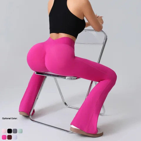 Hip-lift Yoga Flared Pants Fitness Sports Wide Leg High