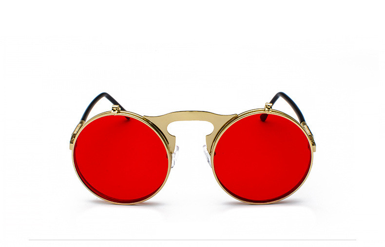 Title 7, Lunettes de soleil rétro en métal Steampunk à m...