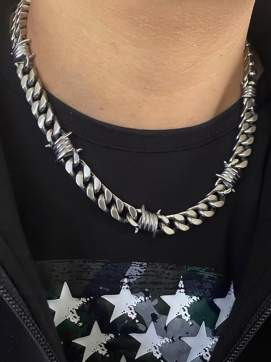 New Thorn Cuban Chain Matte Frosted Necklace