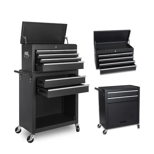 Tool Chest, 8-Drawer Rolling Storage Cabinet