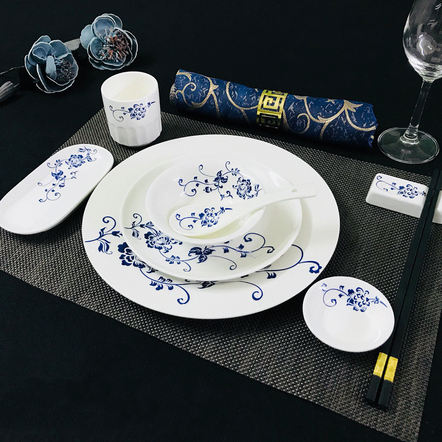 Title 9, Chinese Restaurant Hotel Set Table Ceramic Dish...