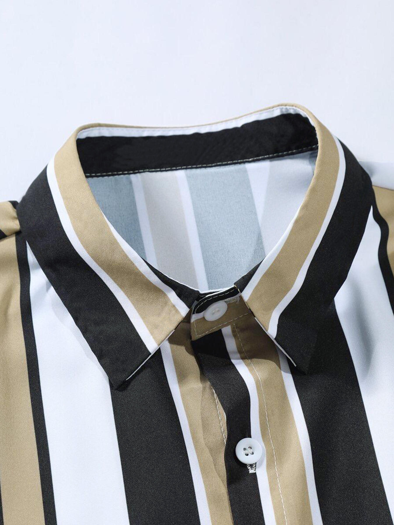 Title 4, Casual Simple Striped Lapel Suit