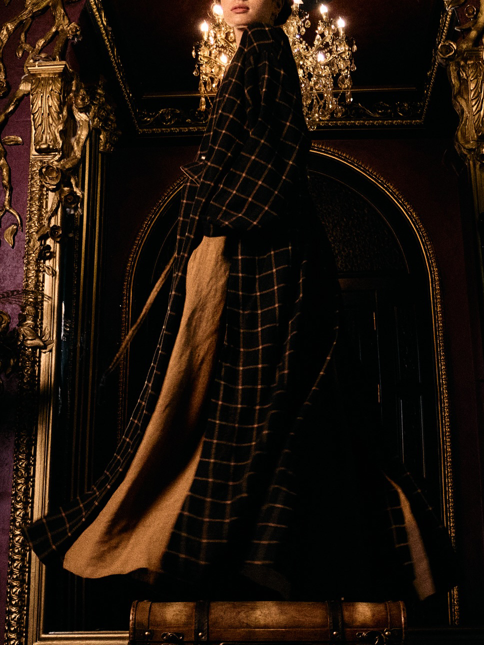 Plaid Coat and Maxi Dress Set, picture 8 of 8