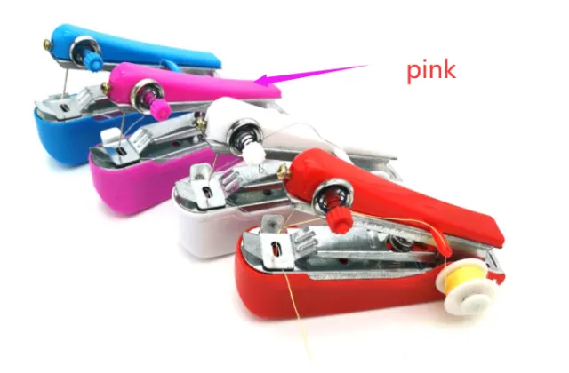 Small Household Hand held Portable Manual Sewing Machine Pink - Shop at LoveMi