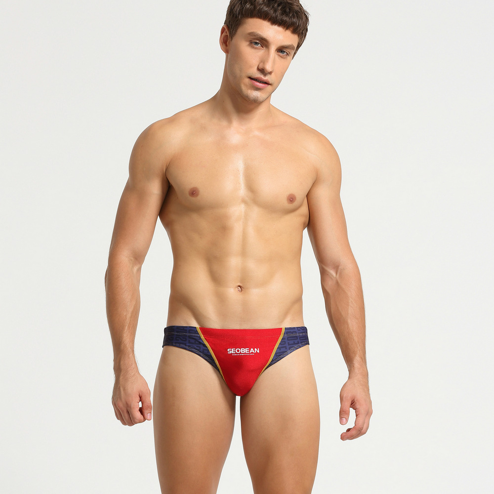 Title 5, Color Matching Men Swimming Briefs