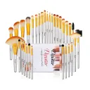 32Makeup Brushes Champagne