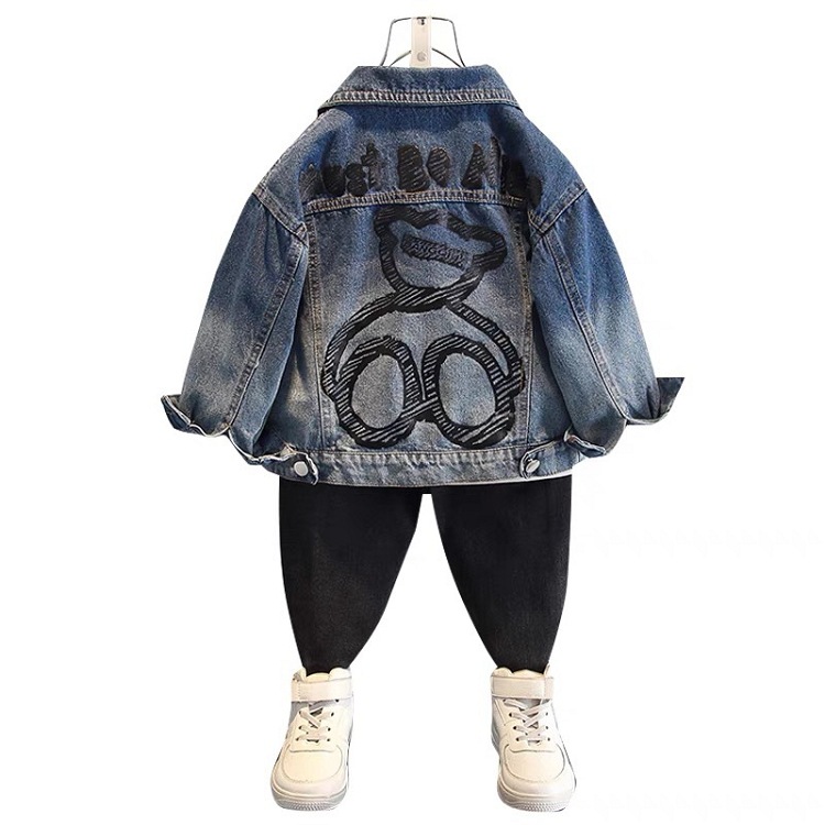 New Boy's Autumn Denim Jacket Western Style Top