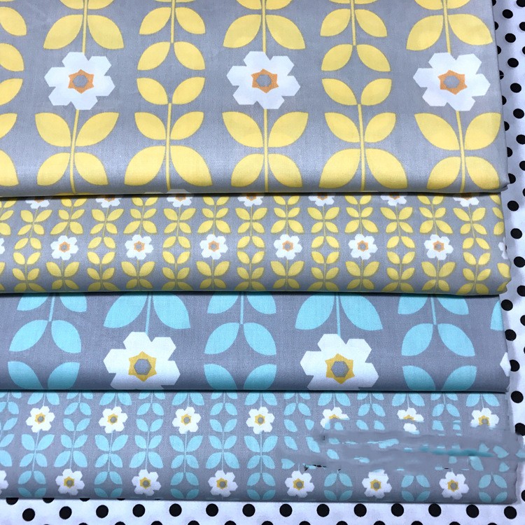 Title 3, Sun Flower Cotton Cloth Printed Bed Fabric Cott...