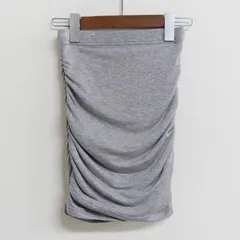 Women's New All-match High Waist Bag Hip Elastic Short Skirt - Grey - View 1