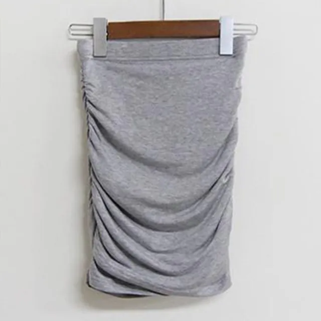 Women's New All match High Waist Bag Hip Elastic Short Skirt Grey - Shop at LoveMi