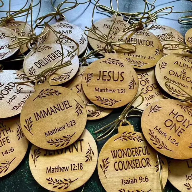 Name Ornament Wooden Craft Pendant