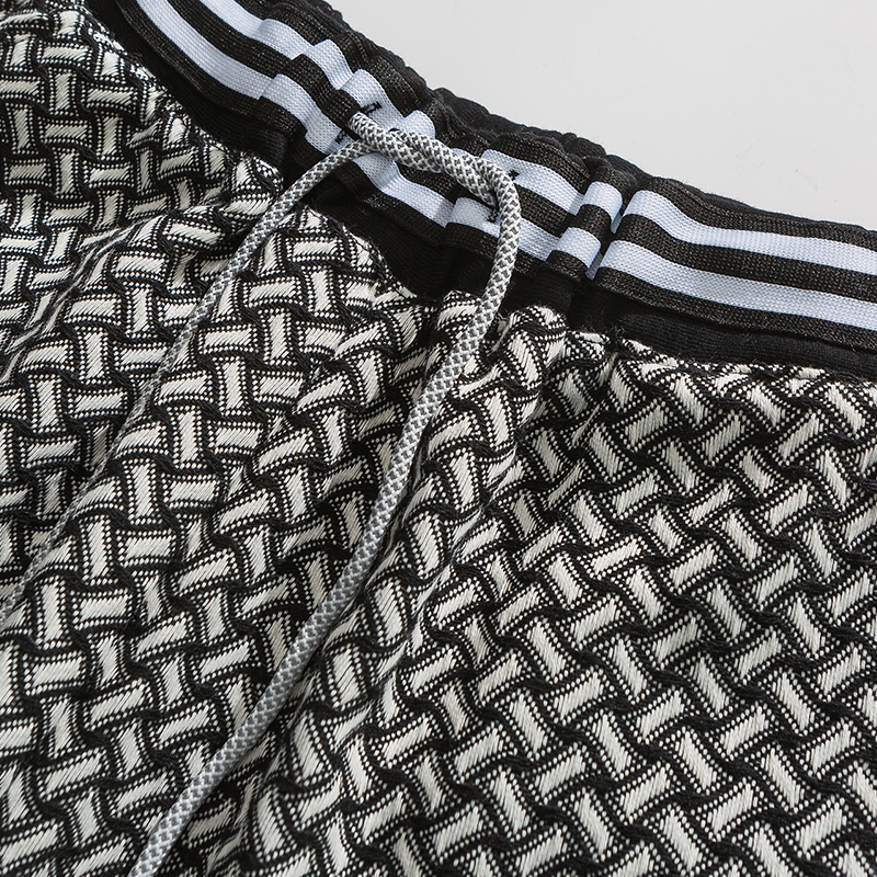 Casual Woven Checkered Basketball Shorts Trendy Men's Summer Loose Youth Popular Hip-hop