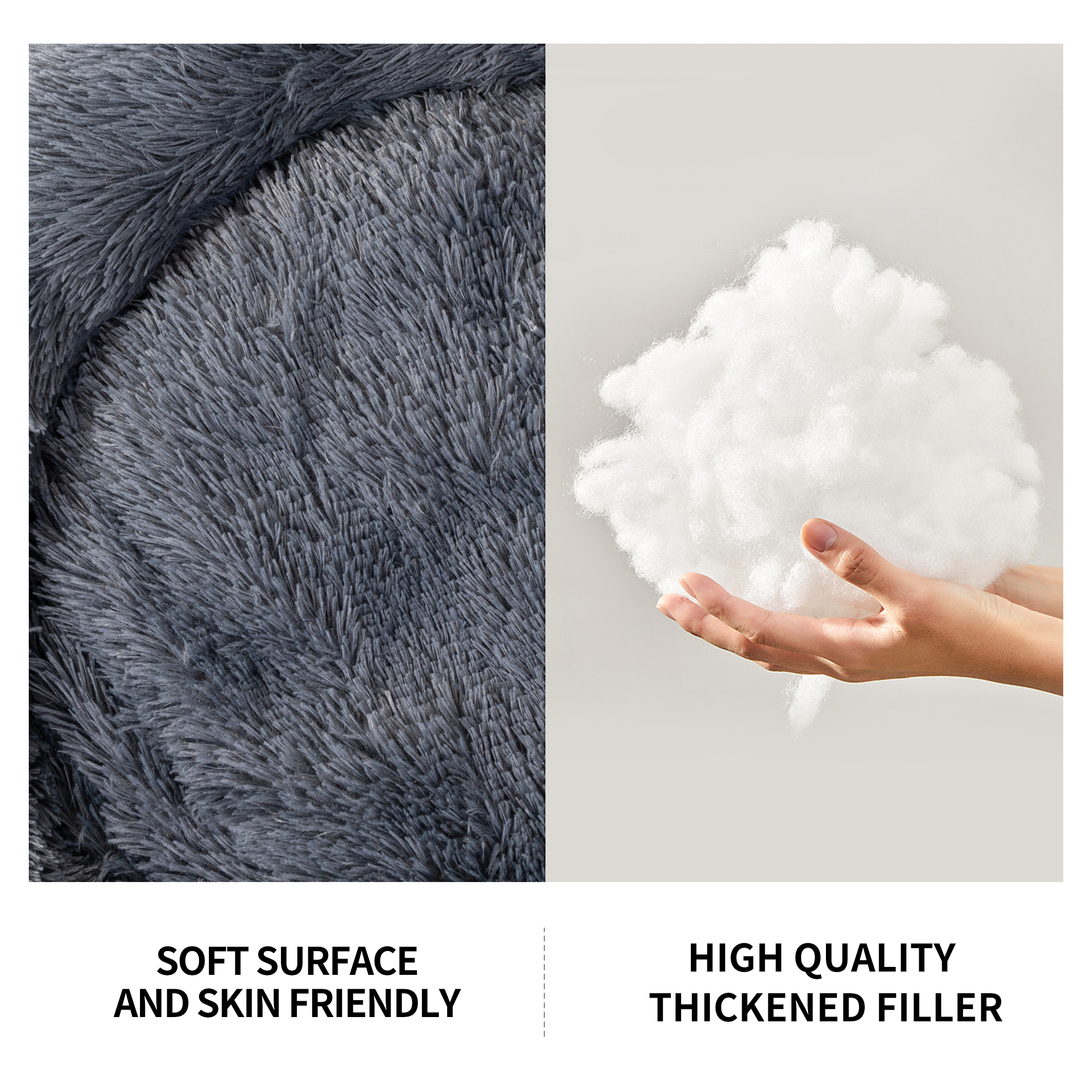 Indoor Cat And Dog Bed, A Quiet Doughnut-Shaped Bed, A Washable Round Soft Pet Bed, Suitable For Medium-Sized And Large Cats And Dogs