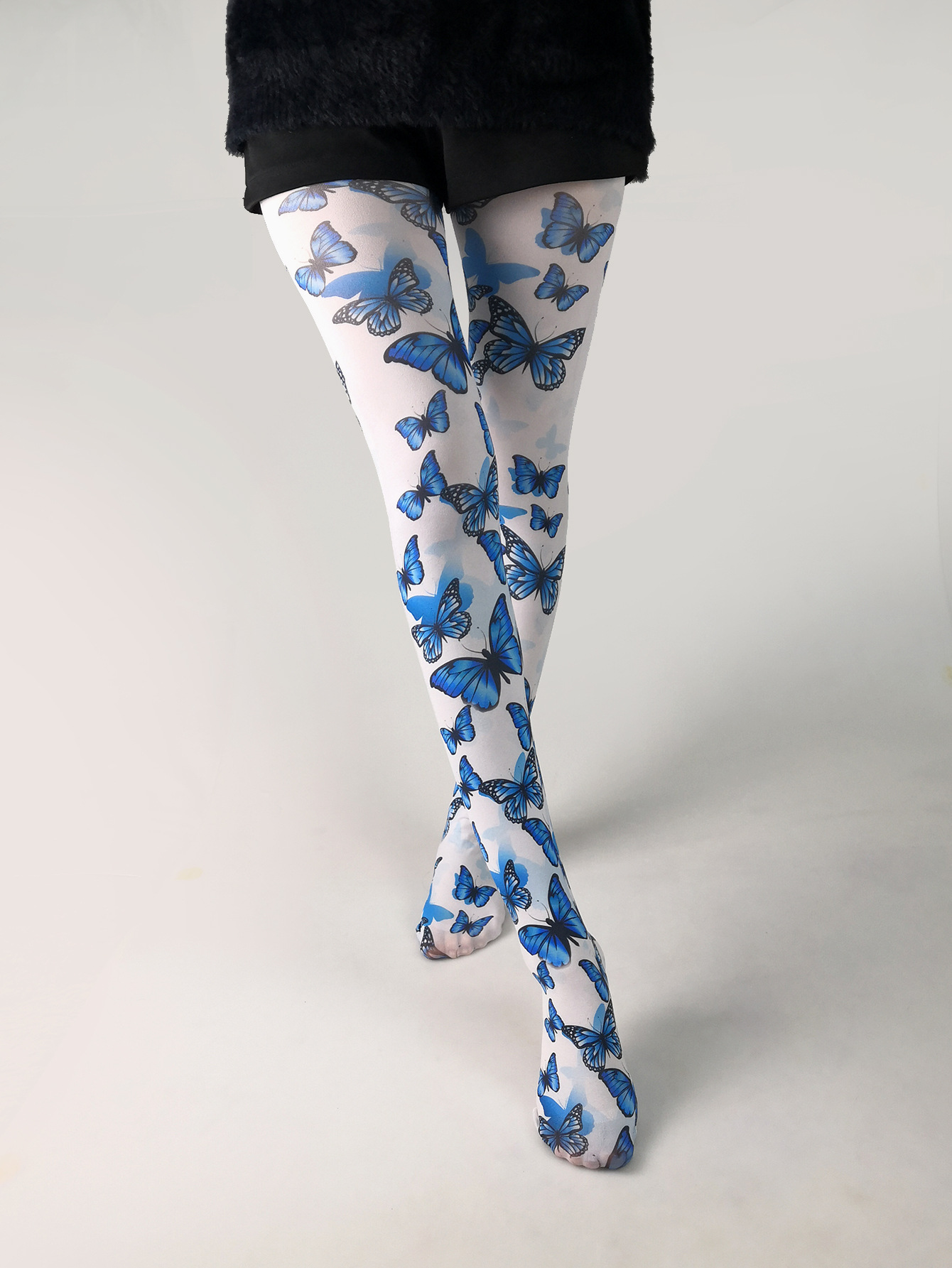 Title 5, Thin Printed Pantyhose Abstract Retro Stockings