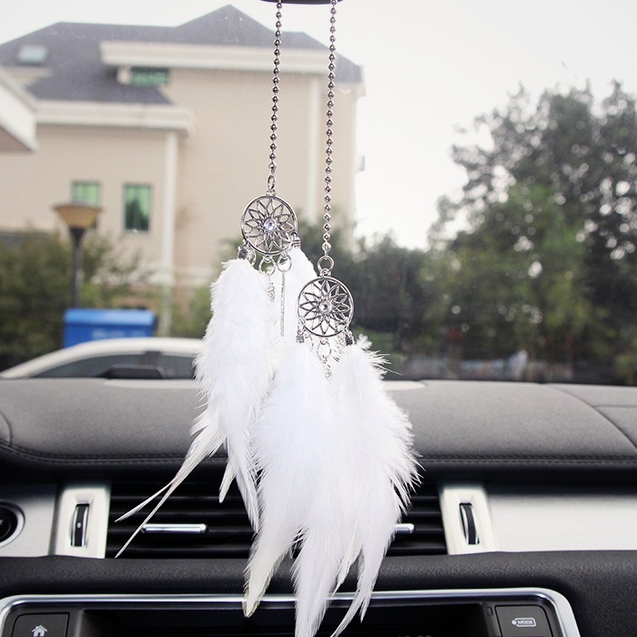 Car interior with Dream Catcher Car Ornament