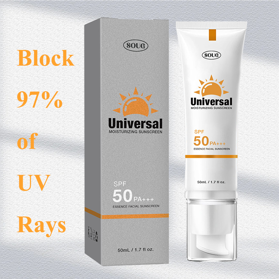 Tinted SPF 50 Sunscreen, UV Defense for All Skin. Daily Sun Protection Sunscreen is a daily necessity. Oxybenzone and methacrylate-free body and face sunscreen helps protect sun-sensitive skin and skin susceptible to burns from UVA aging and UVB burning r