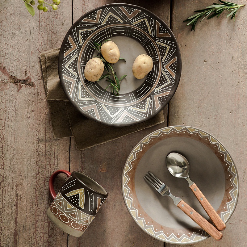 Title 12, Individuality Stoneware Tableware Japanese Styl...