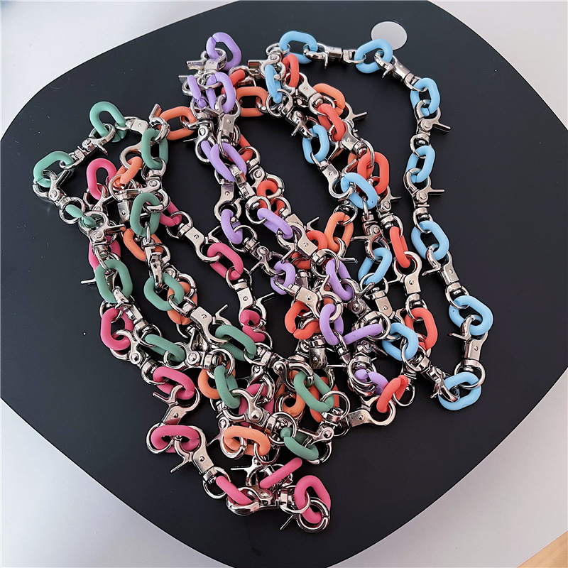 DIY Color Detachable Acrylic Cool Necklace