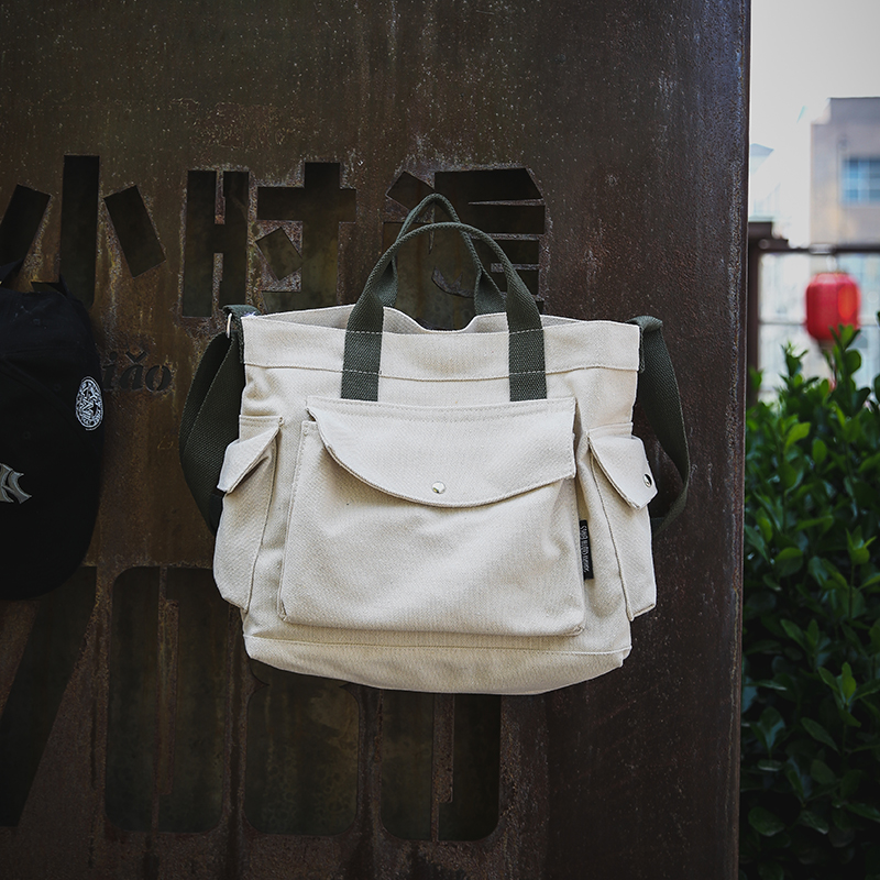 Men Tide Brand Canvas Shoulder Bag Casual Trend