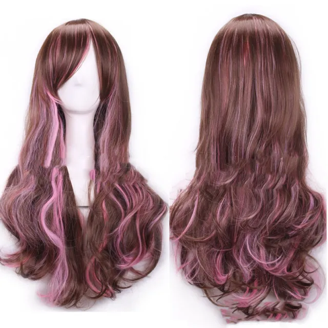 Harajuku Style Colored Female Long Curly Hair Hood M18183 - Shop at LoveMi
