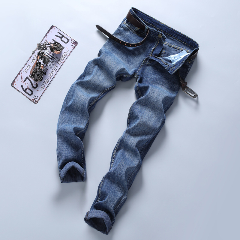 Title 1, Jeans larghi dritti elasticizzati casual da uomo