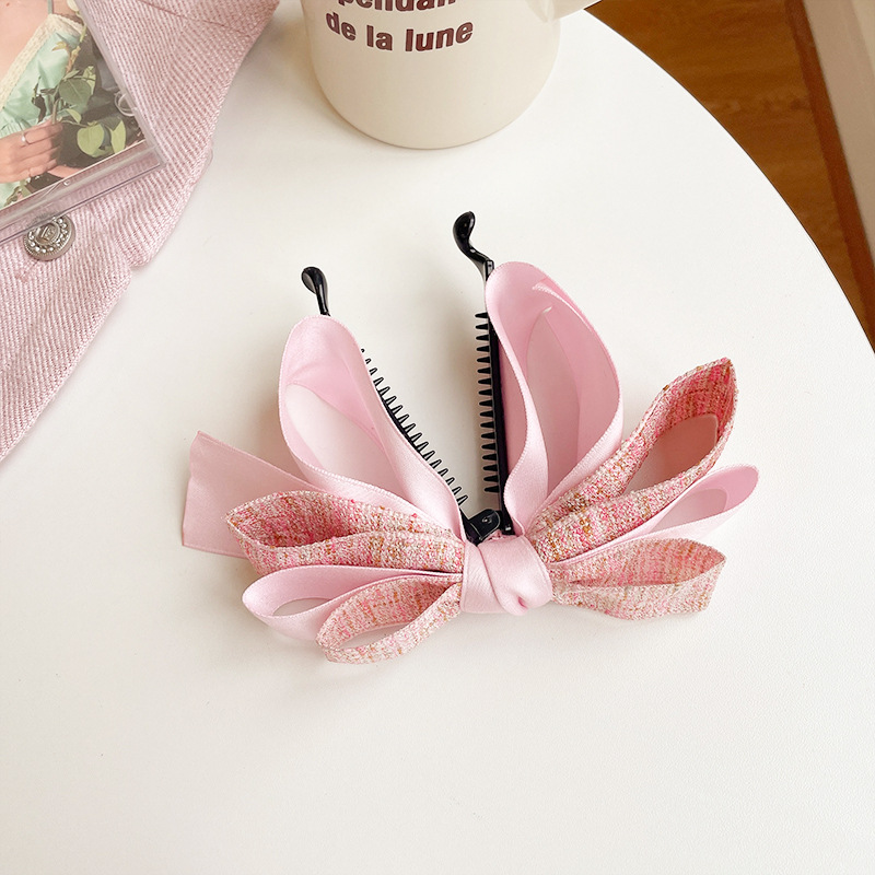 Title 14, Womens Fashion Simple Mesh Bow Hair Card Versa...