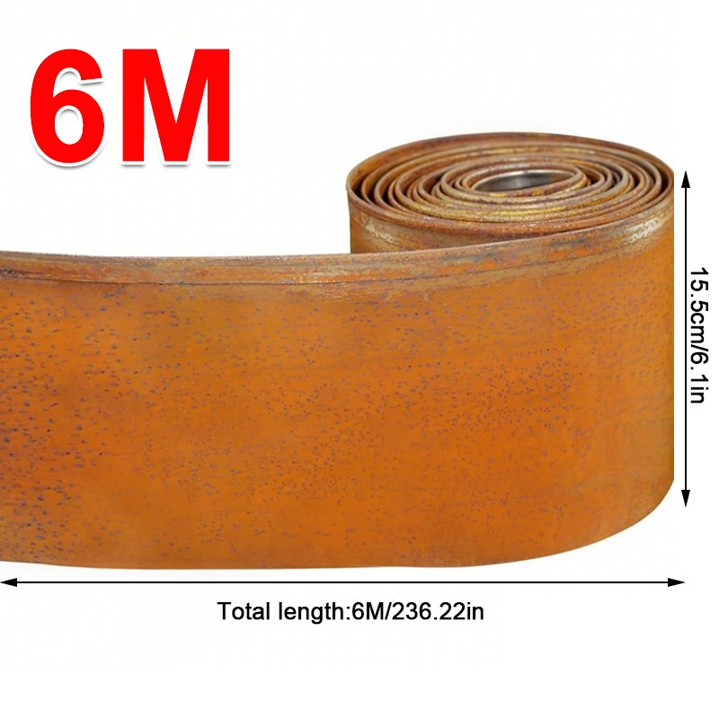 Rusty Metal Garden Border Roll, picture 2 of 3