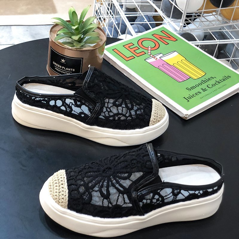 Round Toe Breathable Viscose Solid Color Low-Top Fashion Shoes