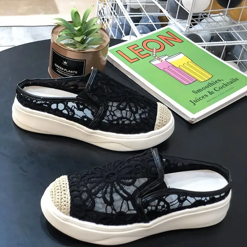 Round Toe Breathable Viscose Solid Color Low-Top Fashion Shoes