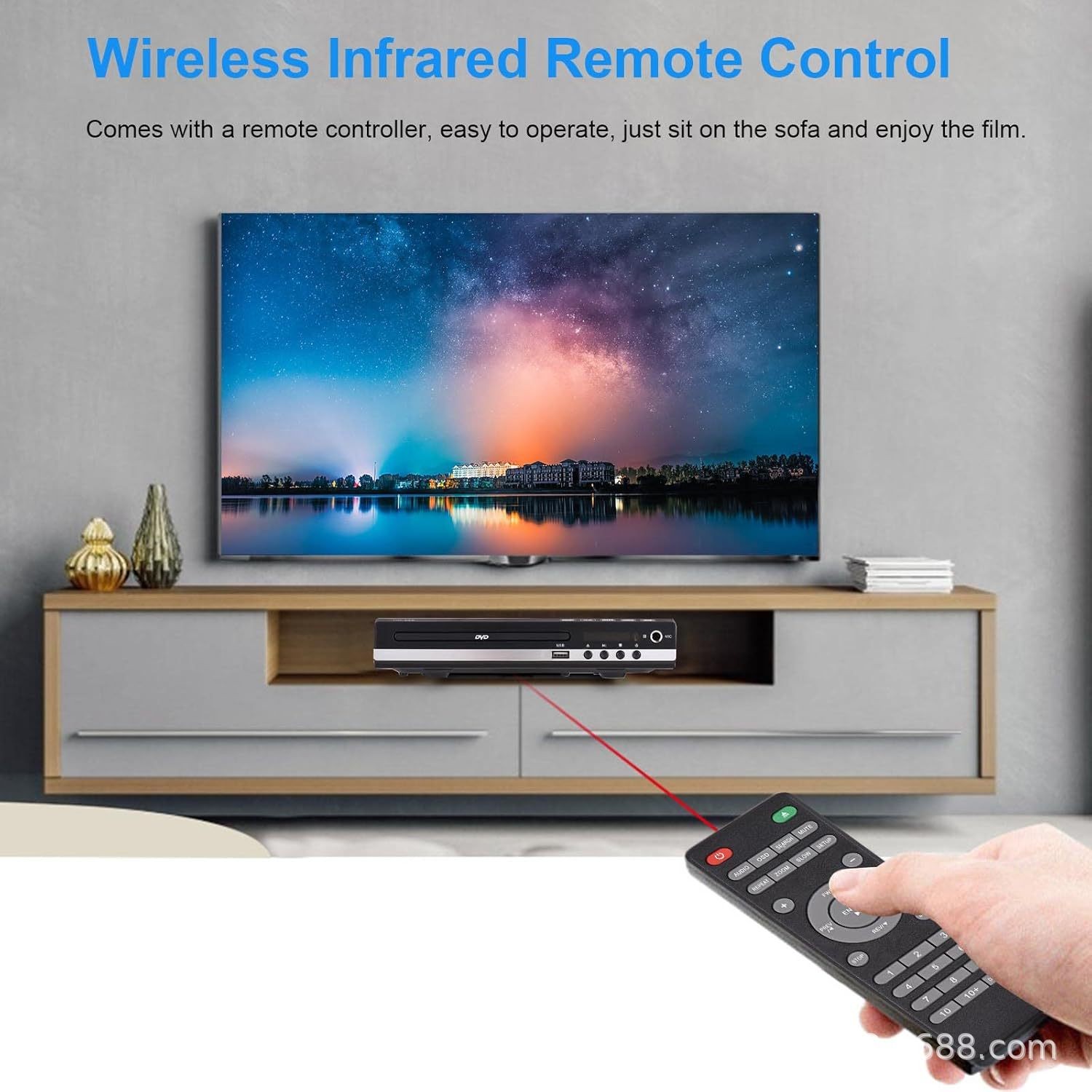Mini DVD Player Compact Multi Region ADH RW CD VCD Music Disc USB With Remote UK — image 4