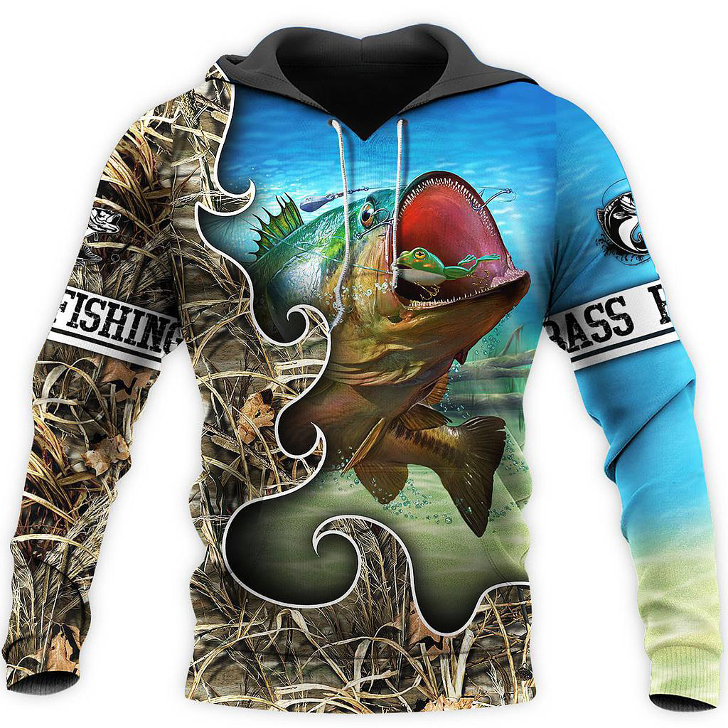 Fishing Enthusiasts Hoodie Digital Printing Outdoor Sports