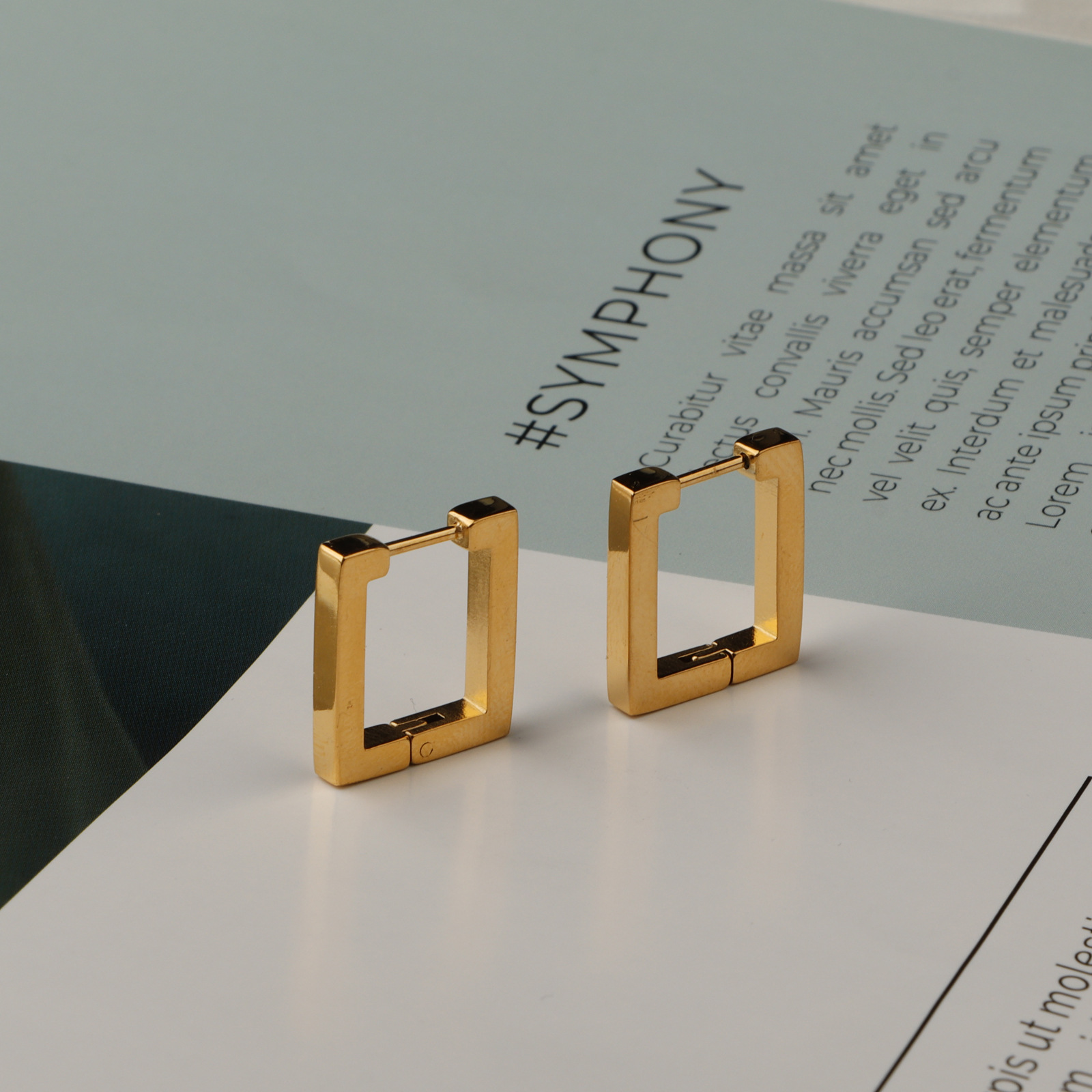 Retro Simple No Color Fading Stud Earrings - Image 3