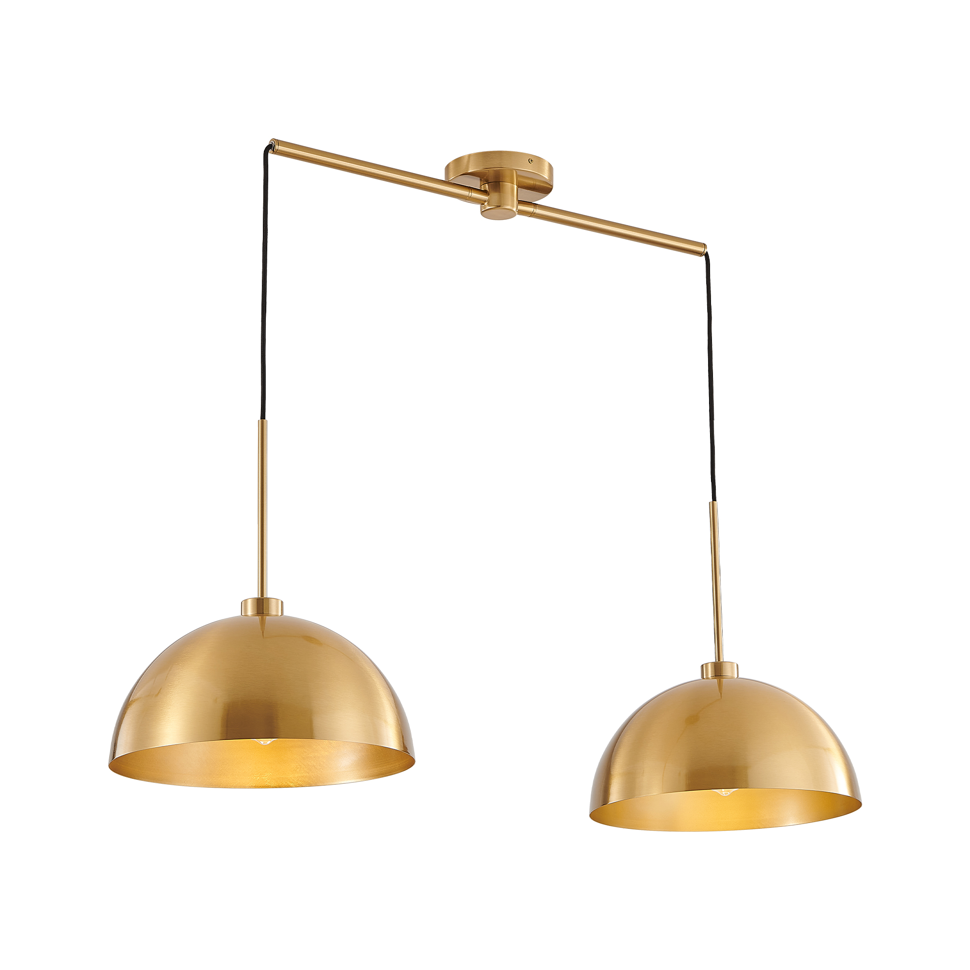 41inch Industrial Modern Copper Color Double Pendant Light Adjustable Ceiling Hanging Lamp With Bright Finish For Dining Room, Kitchen, Or Living Room Stylish And Durable Lighting Fixture No 
