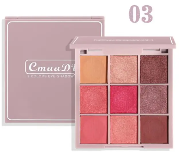 9 color Keyboard Fingertip Eyeshadow Palette 3 Style - Shop at LoveMi