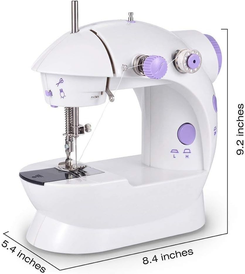 Electric Sewing Machine Portable Mini 12 Stitches Pedal Household For Beginner