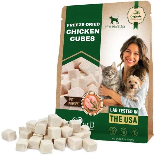 ขนมอบแห้งสำหรับแมวและสุนัข ขนาด 150 กรัม (5.3 ออนซ์) อร่อยและมีคุณค่าทางโภชนาการ
