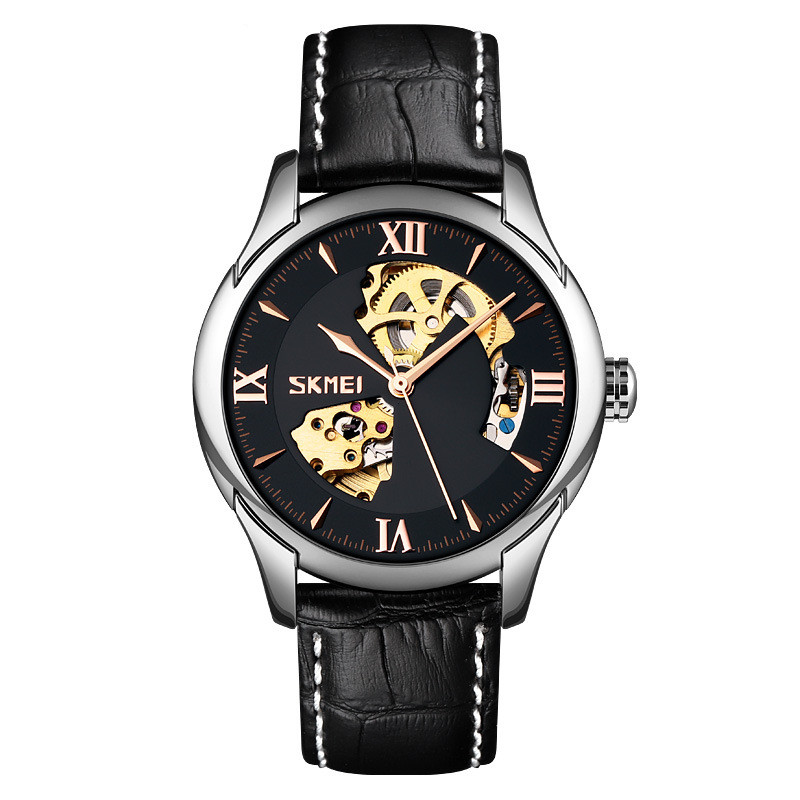 Waterproof Men's Automatic Skeleton Mechanical Watch