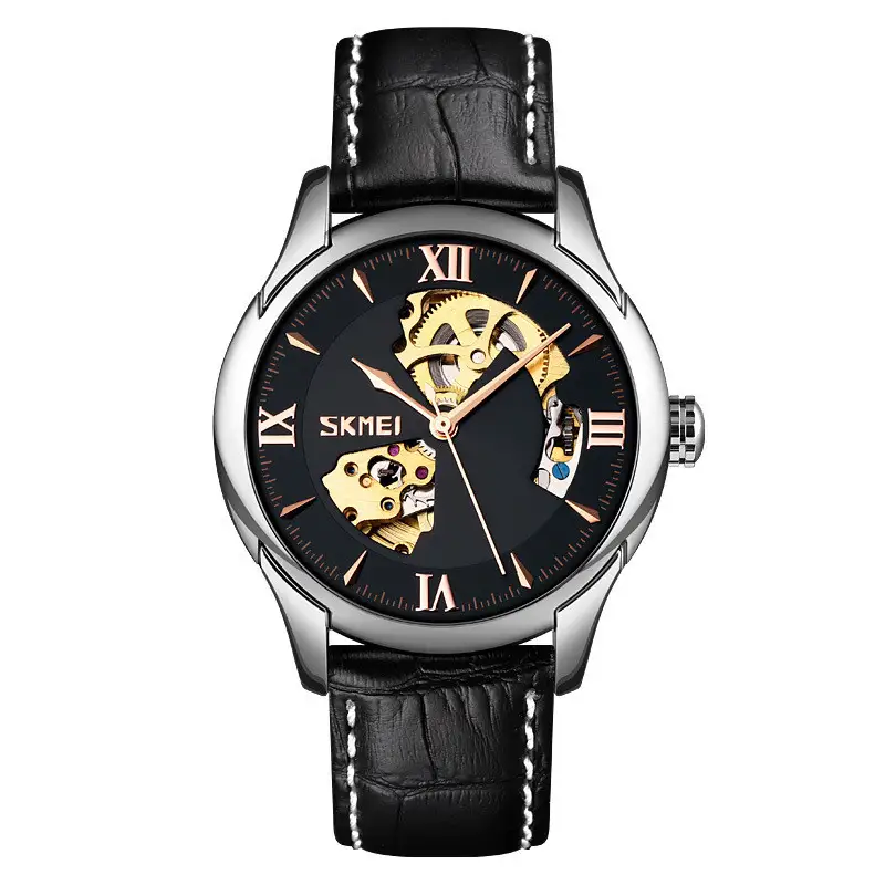 Waterproof Men's Automatic Skeleton Mechanical Watch