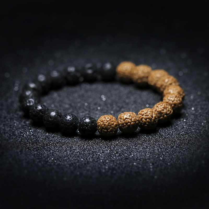 Title 4, Bracciale Bodhi King Kong in legno di Thuja con...