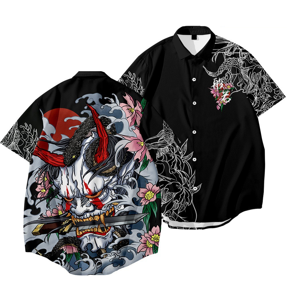 Title 4, Prajna Evil Series Herren-Shirt mit Print, lock...