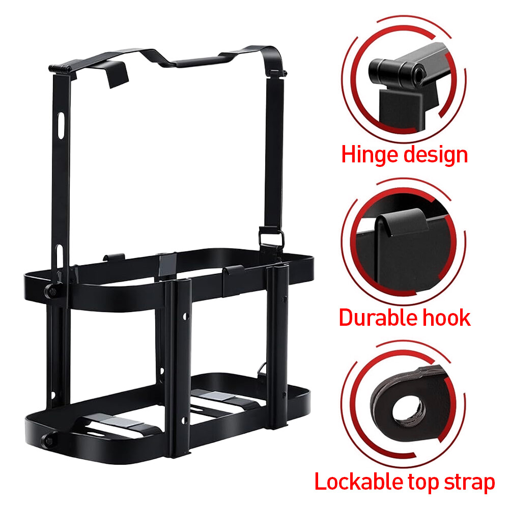 10L 20L Universal Lockable Jerry CAN Holder Fuel Tank Basket Mount Rack Bracket — image 6