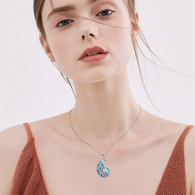 Title 2, Edelstaal Eenvoudige Ketting Blauw