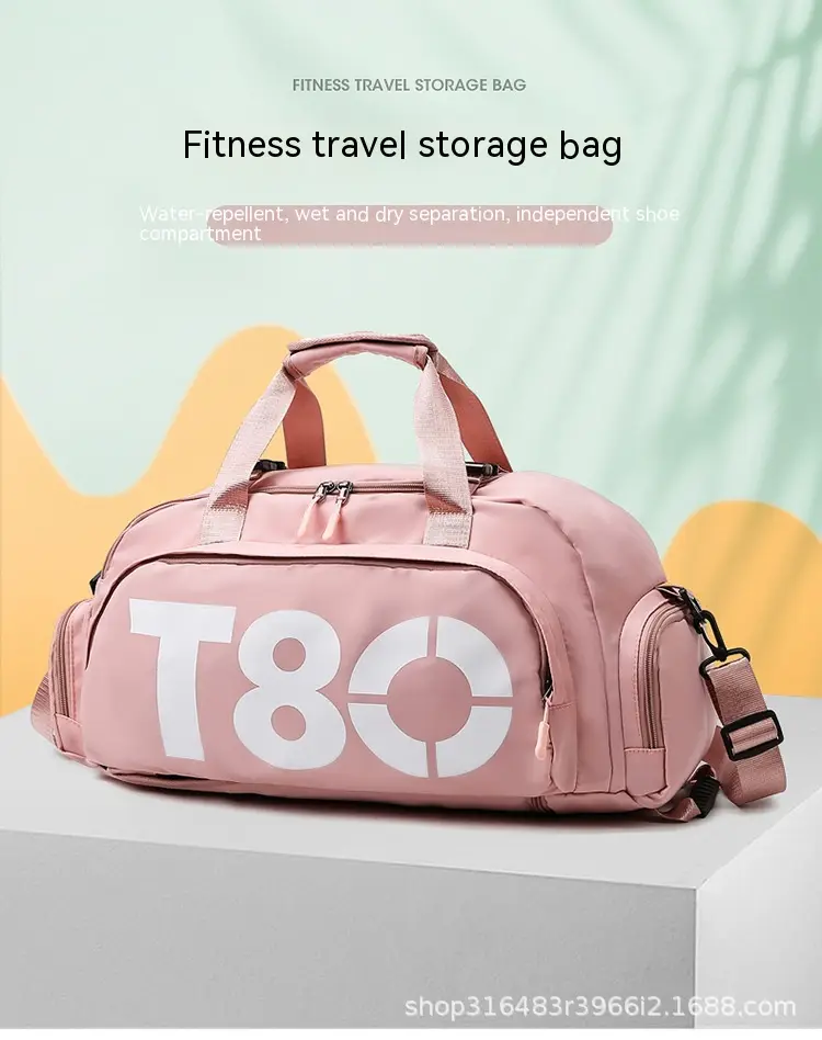 Multi-functional Sports Gym Bag with Wet Dry Separation and Shoe Compartment