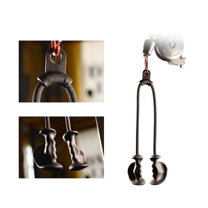 New Triceps Muscle Trainer Biceps Pulling Rope Double-headed Rope - Image 8