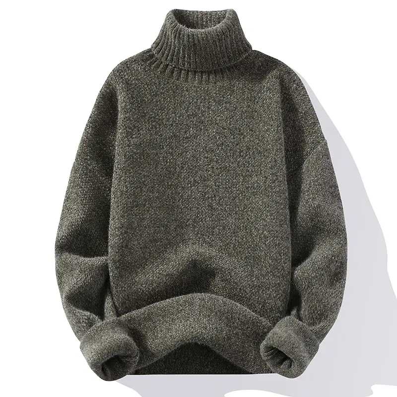 Sweater Soft Sweater Men's Slim-fit Thickened Pullover Bottoming Shirt